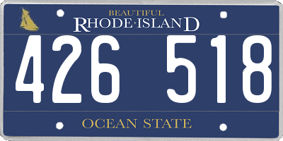 RI license plate 426518
