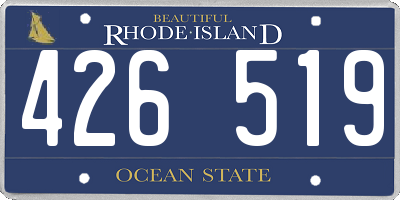 RI license plate 426519