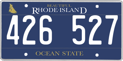 RI license plate 426527