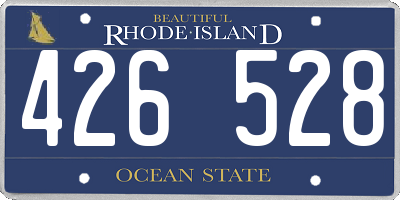 RI license plate 426528