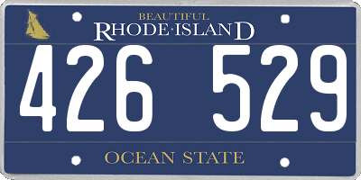 RI license plate 426529