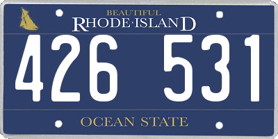 RI license plate 426531