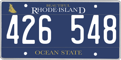 RI license plate 426548