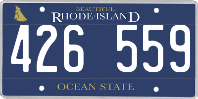 RI license plate 426559