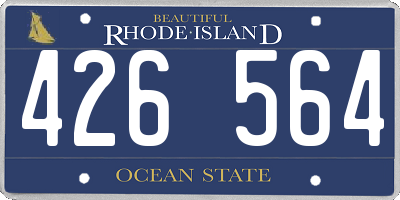 RI license plate 426564