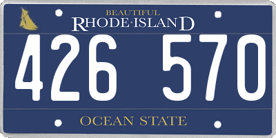 RI license plate 426570