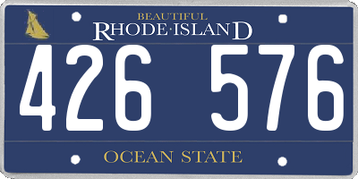 RI license plate 426576
