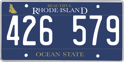 RI license plate 426579
