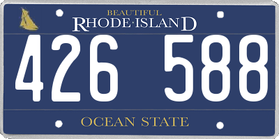 RI license plate 426588