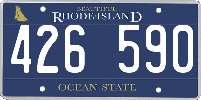 RI license plate 426590