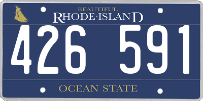RI license plate 426591