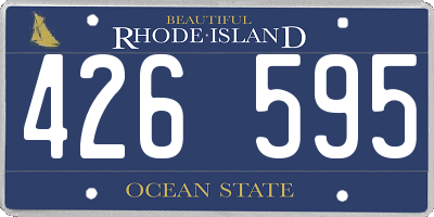 RI license plate 426595