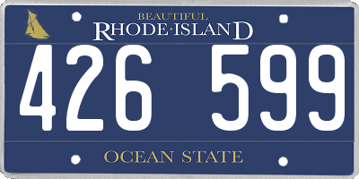 RI license plate 426599