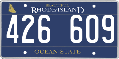 RI license plate 426609