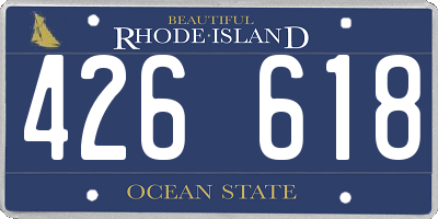 RI license plate 426618