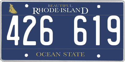 RI license plate 426619
