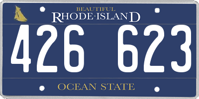 RI license plate 426623