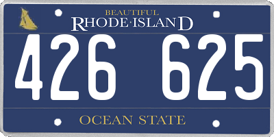 RI license plate 426625