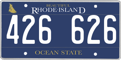 RI license plate 426626