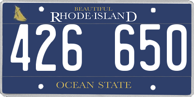 RI license plate 426650