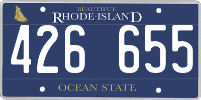 RI license plate 426655