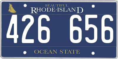 RI license plate 426656