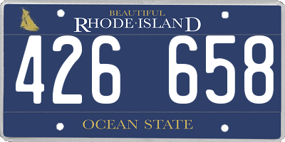 RI license plate 426658