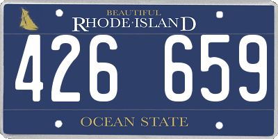 RI license plate 426659