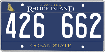 RI license plate 426662