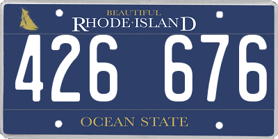 RI license plate 426676
