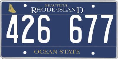 RI license plate 426677