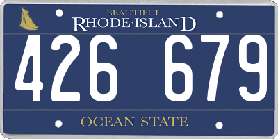 RI license plate 426679