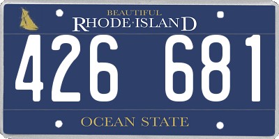 RI license plate 426681