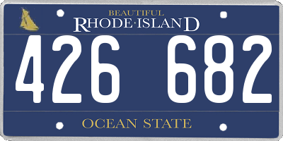 RI license plate 426682