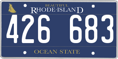 RI license plate 426683
