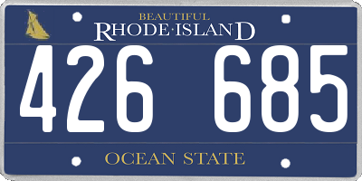 RI license plate 426685