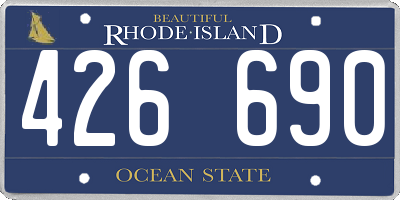 RI license plate 426690
