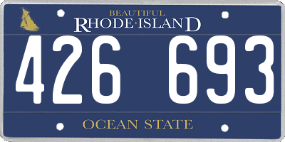 RI license plate 426693