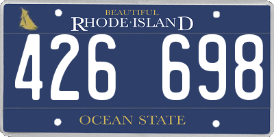 RI license plate 426698