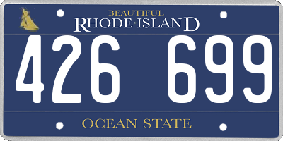 RI license plate 426699