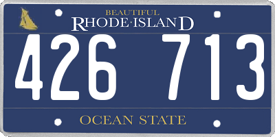 RI license plate 426713