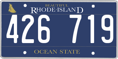 RI license plate 426719
