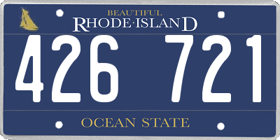 RI license plate 426721