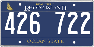 RI license plate 426722