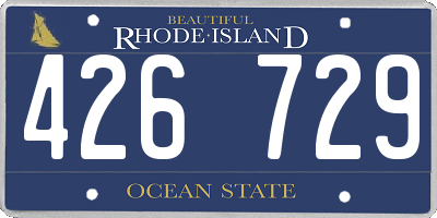 RI license plate 426729