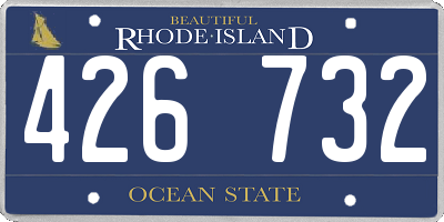 RI license plate 426732