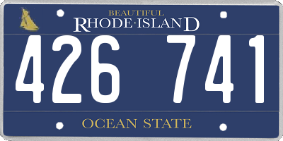 RI license plate 426741