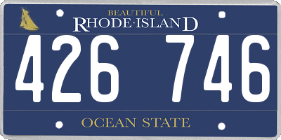 RI license plate 426746