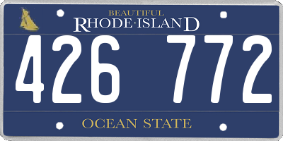 RI license plate 426772