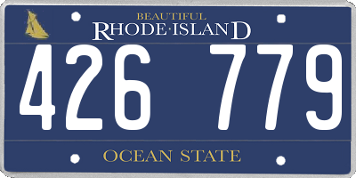 RI license plate 426779